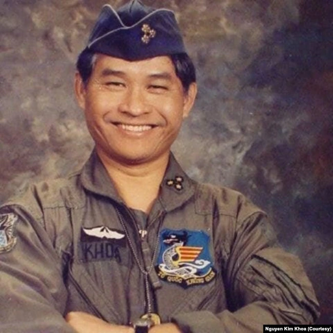 Ông Nguyễn Kim Khoa trong quân phục Không quân Việt Nam Cộng Hòa (Ảnh: Nguyễn Kim Khoa)